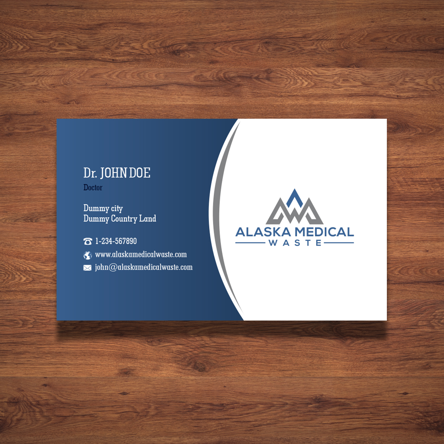 Business Card Design by Creative Jiniya for Alaska Medical Waste, LLC | Design #18666615