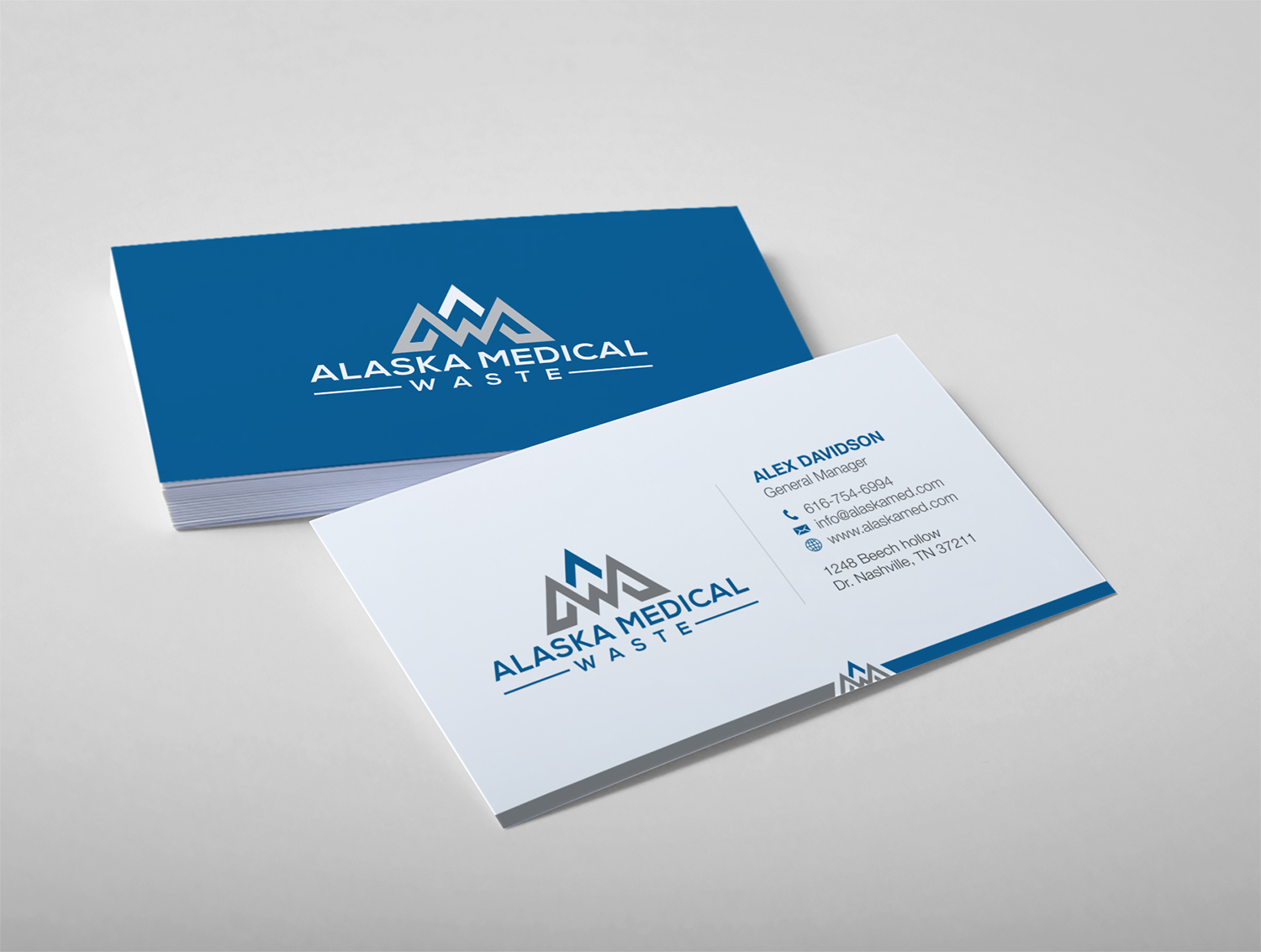 Business Card Design by logodentity for Alaska Medical Waste, LLC | Design #18669080