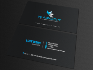 Business Card Design by chandrayaan.creative for VC Advisory Pty Ltd | Design: #18670089