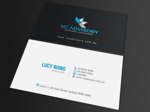 Business Card Design by chandrayaan.creative for VC Advisory Pty Ltd | Design: #18670090