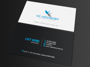 Business Card Design by chandrayaan.creative for VC Advisory Pty Ltd | Design: #18670093