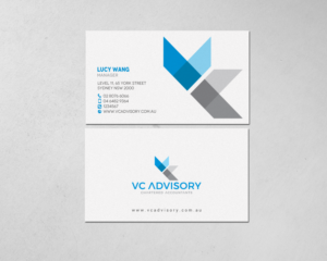 Business Card Design by chandrayaan.creative for VC Advisory Pty Ltd | Design: #18670100