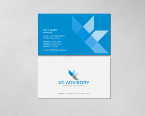 Business Card Design by chandrayaan.creative for VC Advisory Pty Ltd | Design: #18672033
