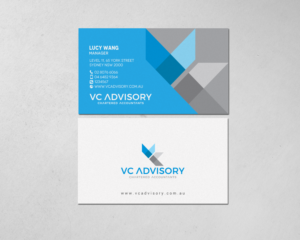 Business Card Design by chandrayaan.creative for VC Advisory Pty Ltd | Design: #18672036