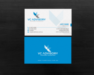Business Card Design by chandrayaan.creative for VC Advisory Pty Ltd | Design #18673397