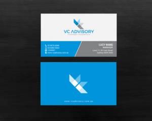 Visitenkarten-Design von chandrayaan.creative für VC Advisory Pty Ltd | Design: #18673873