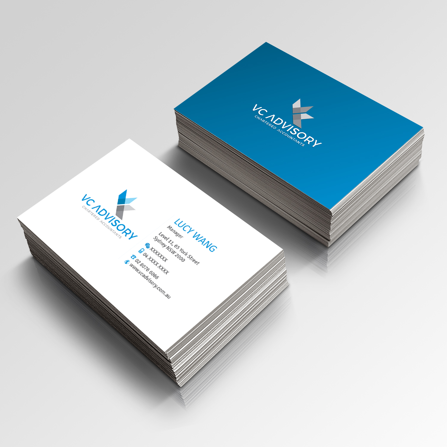 Design de Carte de Visite par Creative Jiniya pour VC Advisory Pty Ltd | Design #18666838