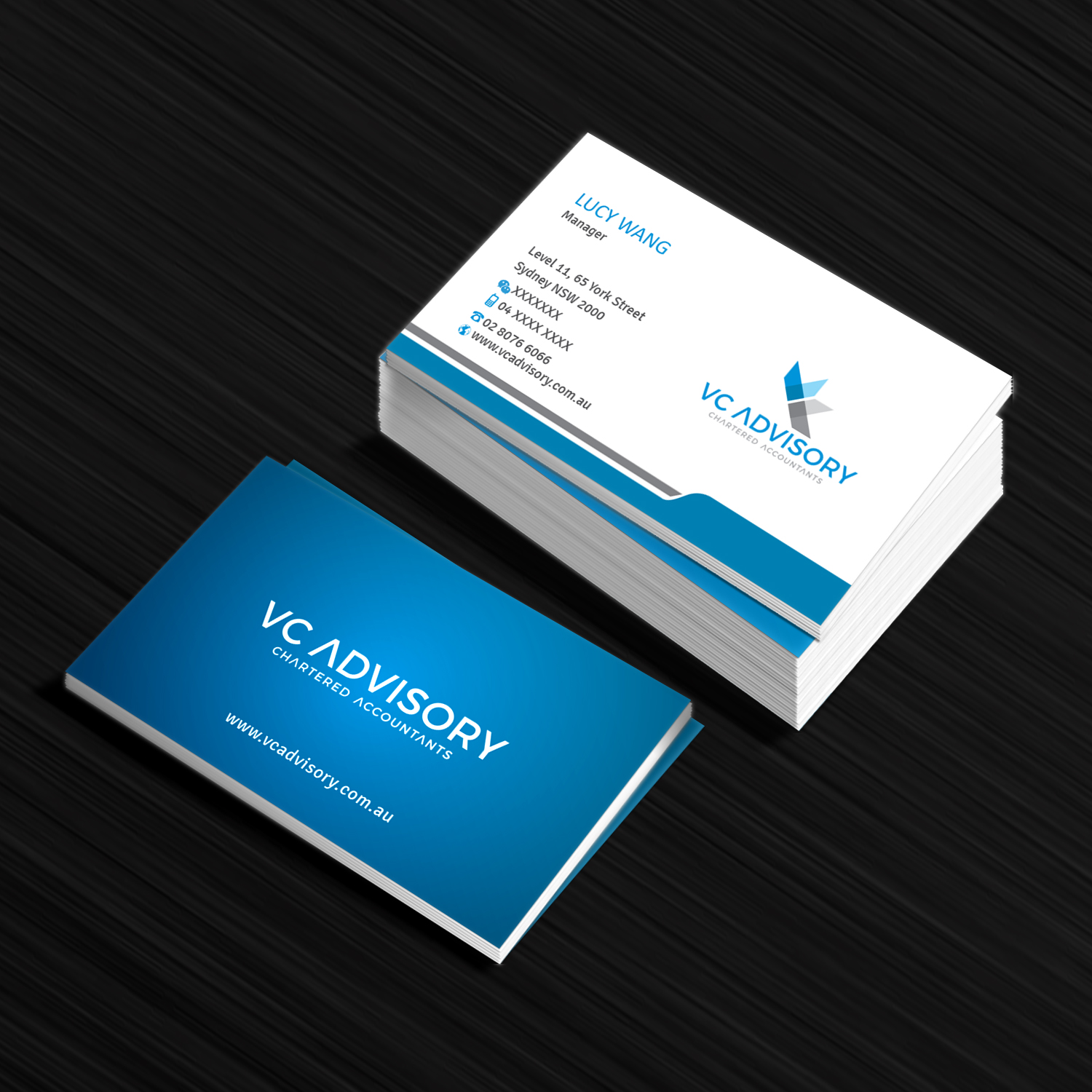 Diseño de Tarjeta de Presentación por Creative Jiniya para VC Advisory Pty Ltd | Diseño #18666839