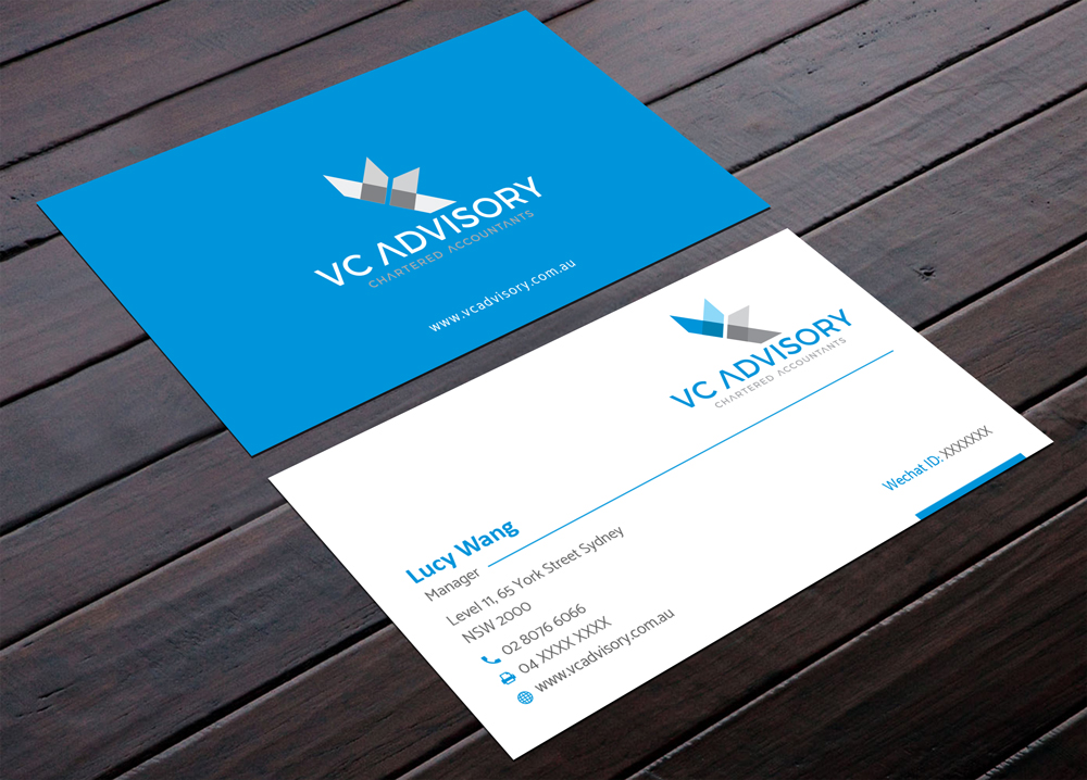 Visitenkarten-Design von alex_etel für VC Advisory Pty Ltd | Design #18667149