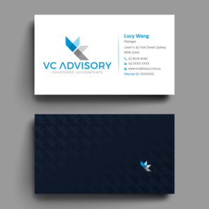 Visitenkarten-Design von alex_etel für VC Advisory Pty Ltd | Design: #18667200