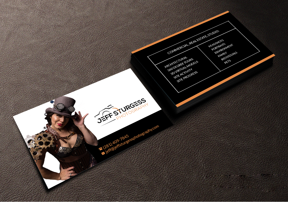 Visitenkarten-Design von Creations Box 2015 für Jeff Sturgess Photography LLC | Design #18675805