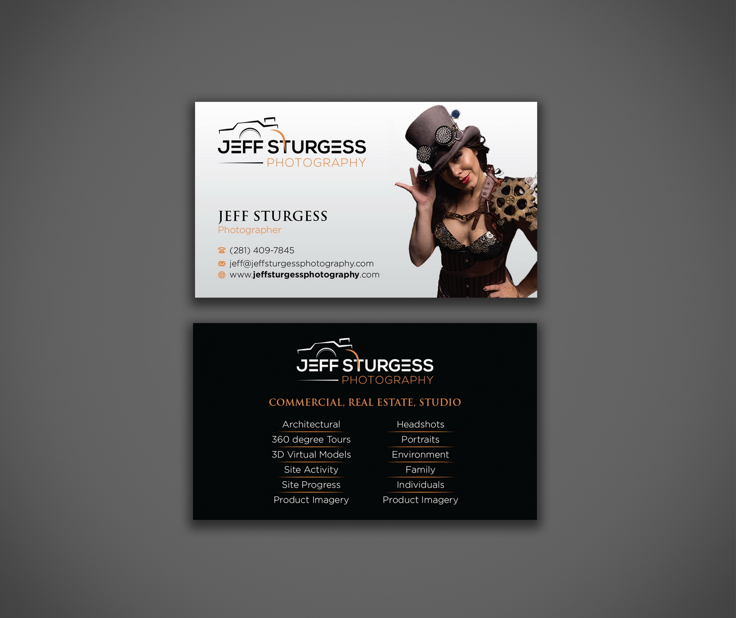 Visitenkarten-Design von cini.angela87 für Jeff Sturgess Photography LLC | Design #18677265