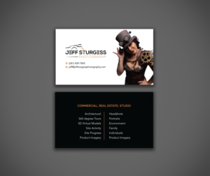 Visitenkarten-Design von cini.angela87 für Jeff Sturgess Photography LLC | Design: #18678013