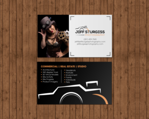 Diseño de Tarjeta de Presentación por chandrayaan.creative para Jeff Sturgess Photography LLC | Diseño: #18671899