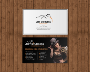 Diseño de Tarjeta de Presentación por chandrayaan.creative para Jeff Sturgess Photography LLC | Diseño: #18671916
