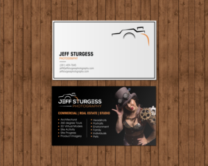 Diseño de Tarjeta de Presentación por chandrayaan.creative para Jeff Sturgess Photography LLC | Diseño: #18671918