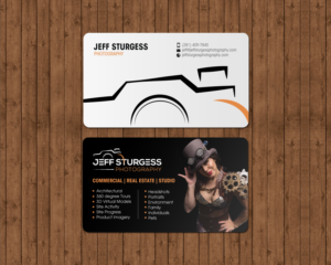 Diseño de Tarjeta de Presentación por chandrayaan.creative para Jeff Sturgess Photography LLC | Diseño: #18671919