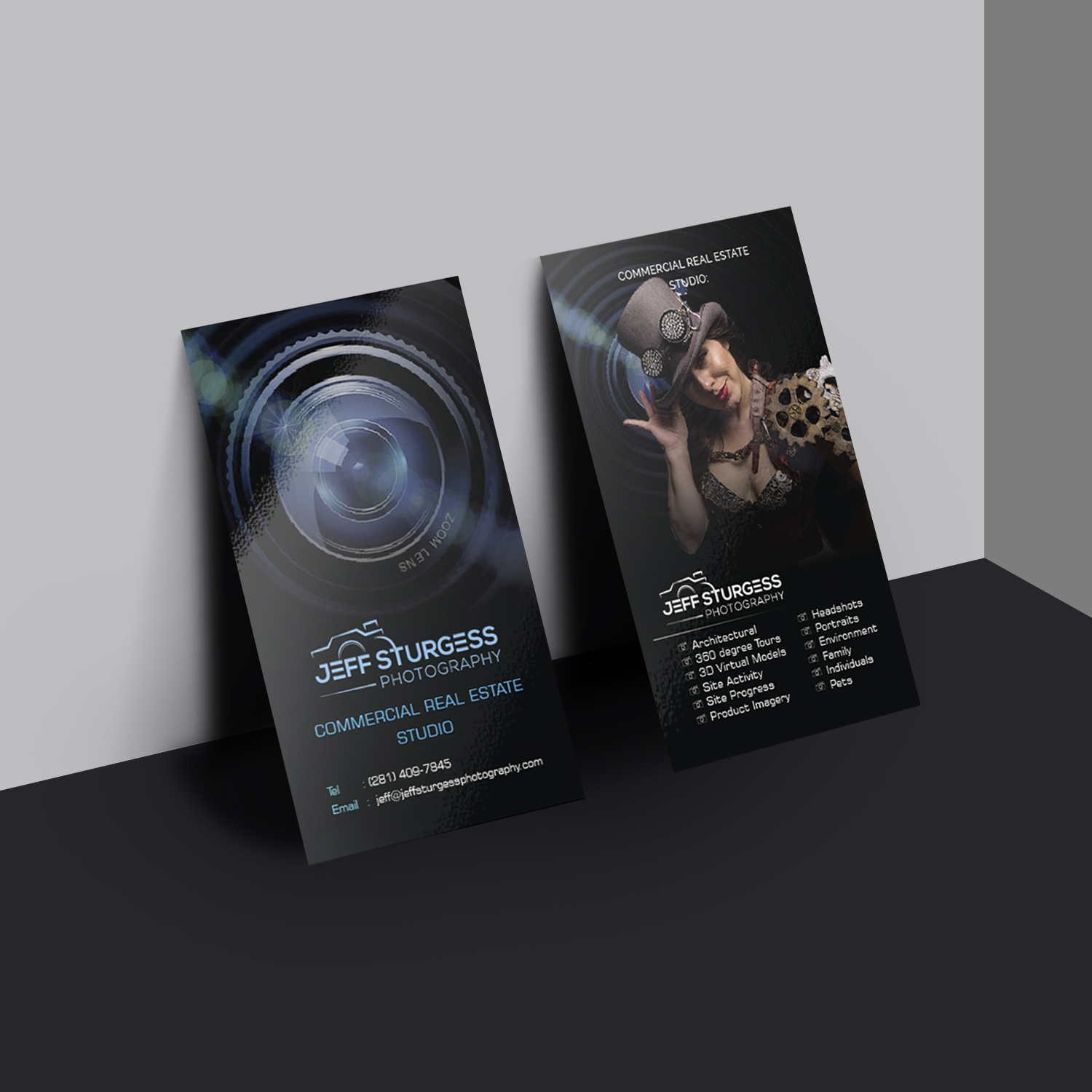 Visitenkarten-Design von Creative Jiniya für Jeff Sturgess Photography LLC | Design #18670673