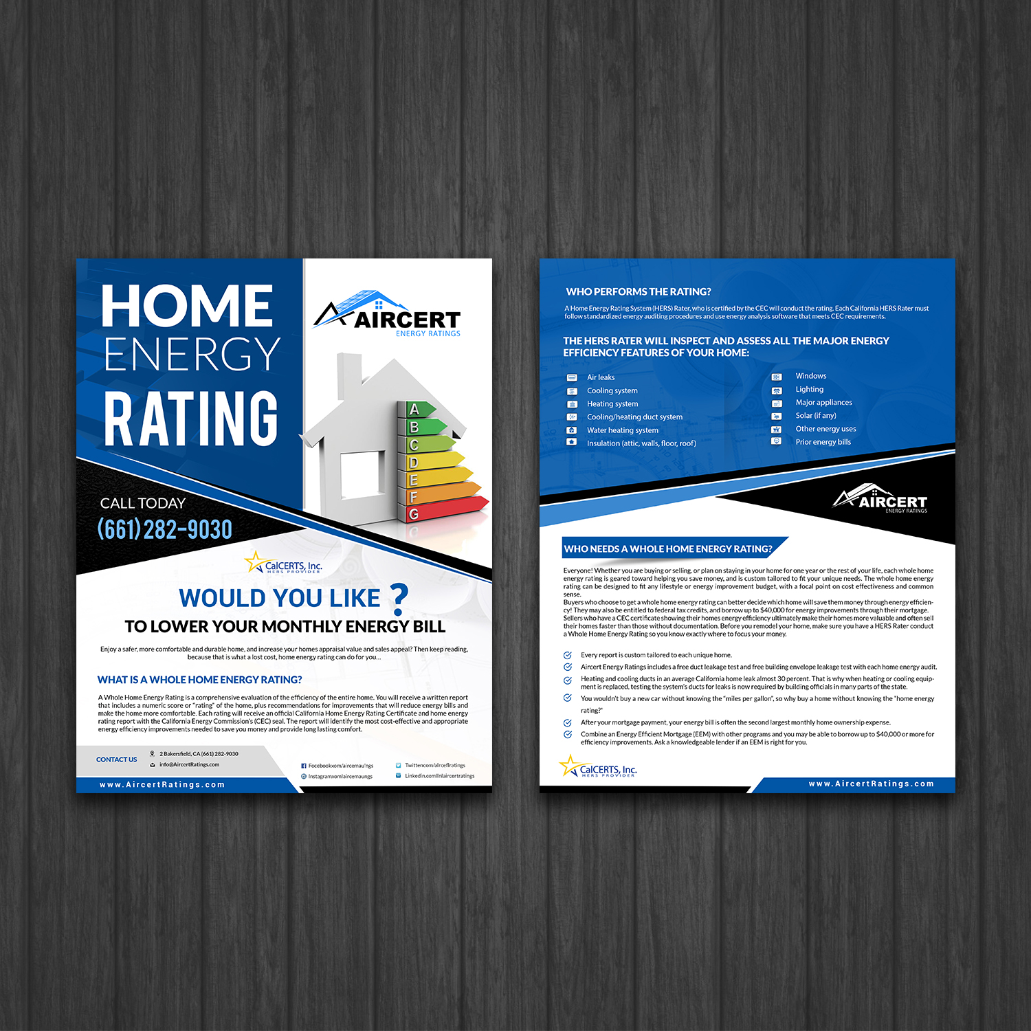 Flyer Design by debdesign for Aircert Energy Ratings, Inc. | Design #18672428