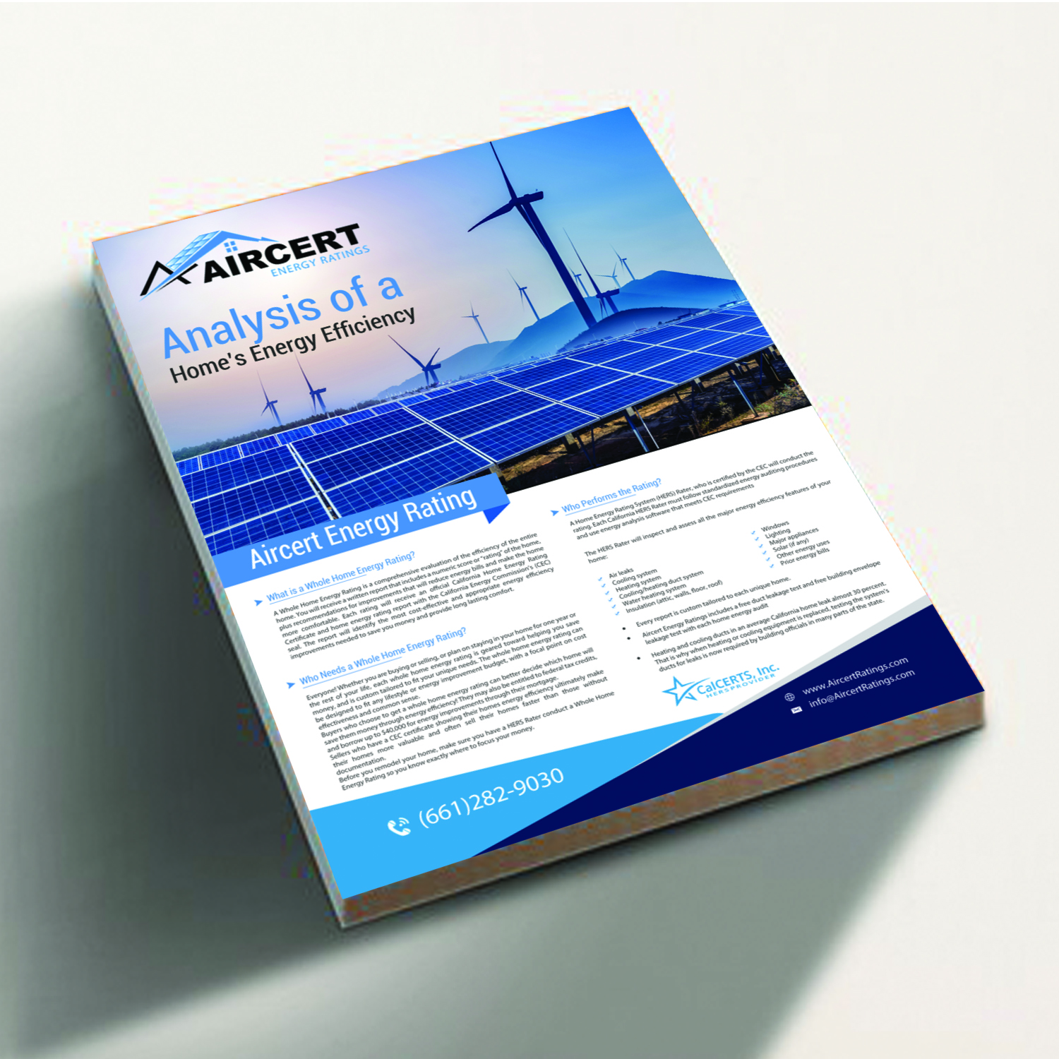 Flyer Design by creative.bugs for Aircert Energy Ratings, Inc. | Design #18674624