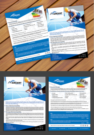 Aircert Energy Ratings Whole Home Energy Rating Flyer | Diseño de Flyer por ecorokerz