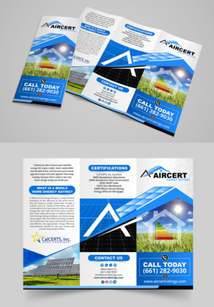 Aircert Energy Ratings Whole Home Energy Rating Flyer | Diseño de Flyer por SAI DESIGNS