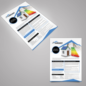 Aircert Energy Ratings Whole Home Energy Rating Flyer | Diseño de Flyer por TuktukiShree
