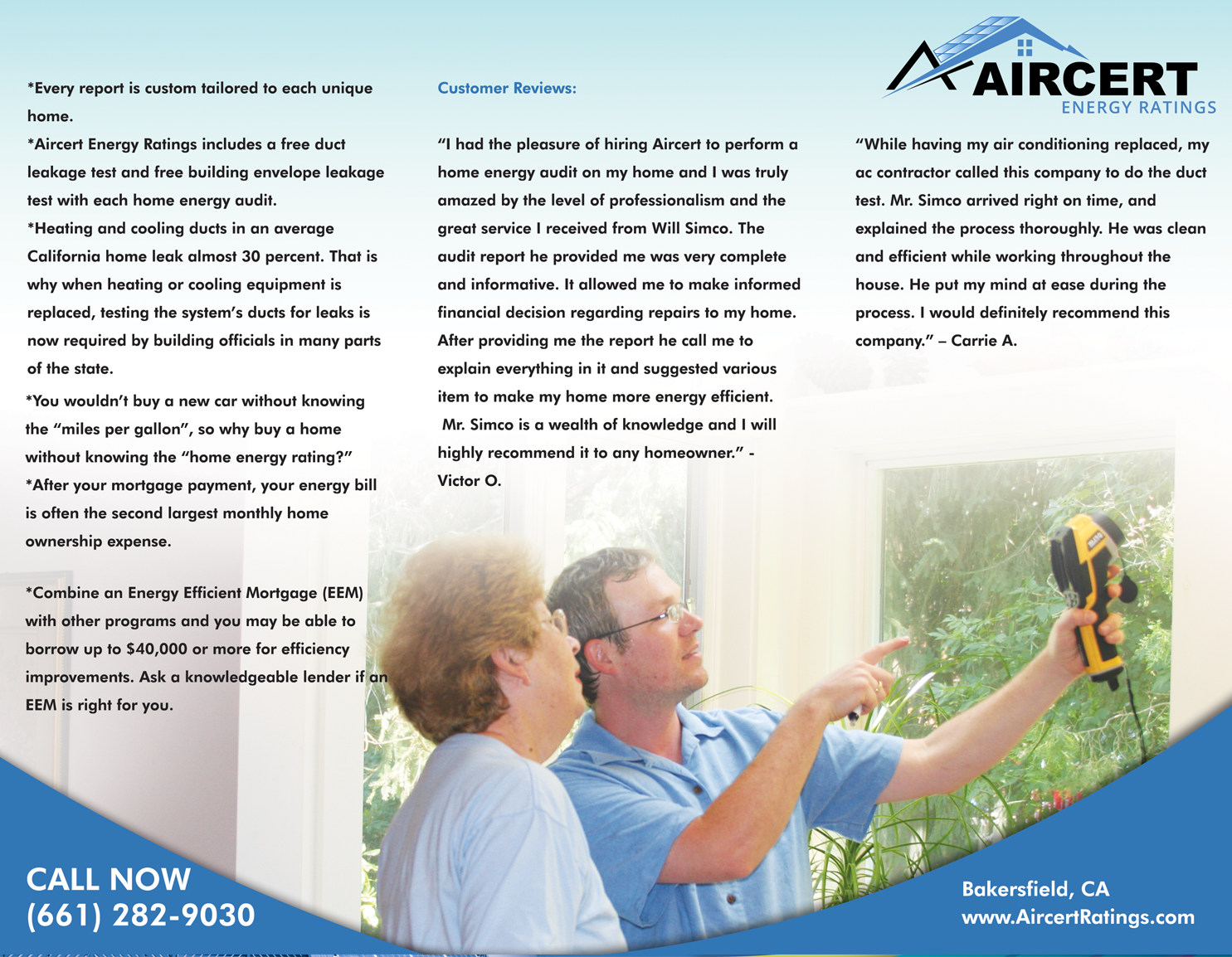 Flyer Design by Zozavisky for Aircert Energy Ratings, Inc. | Design #18673717