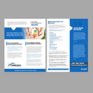 Design de Flyer par ekta.web pour Aircert Energy Ratings, Inc. | Design : #18682251