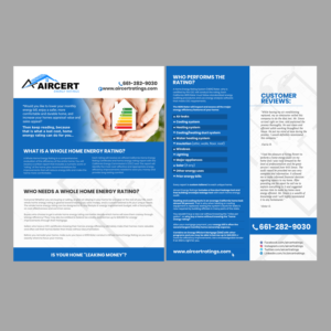Flyer Design by ekta.web for Aircert Energy Ratings, Inc. | Design: #18815721