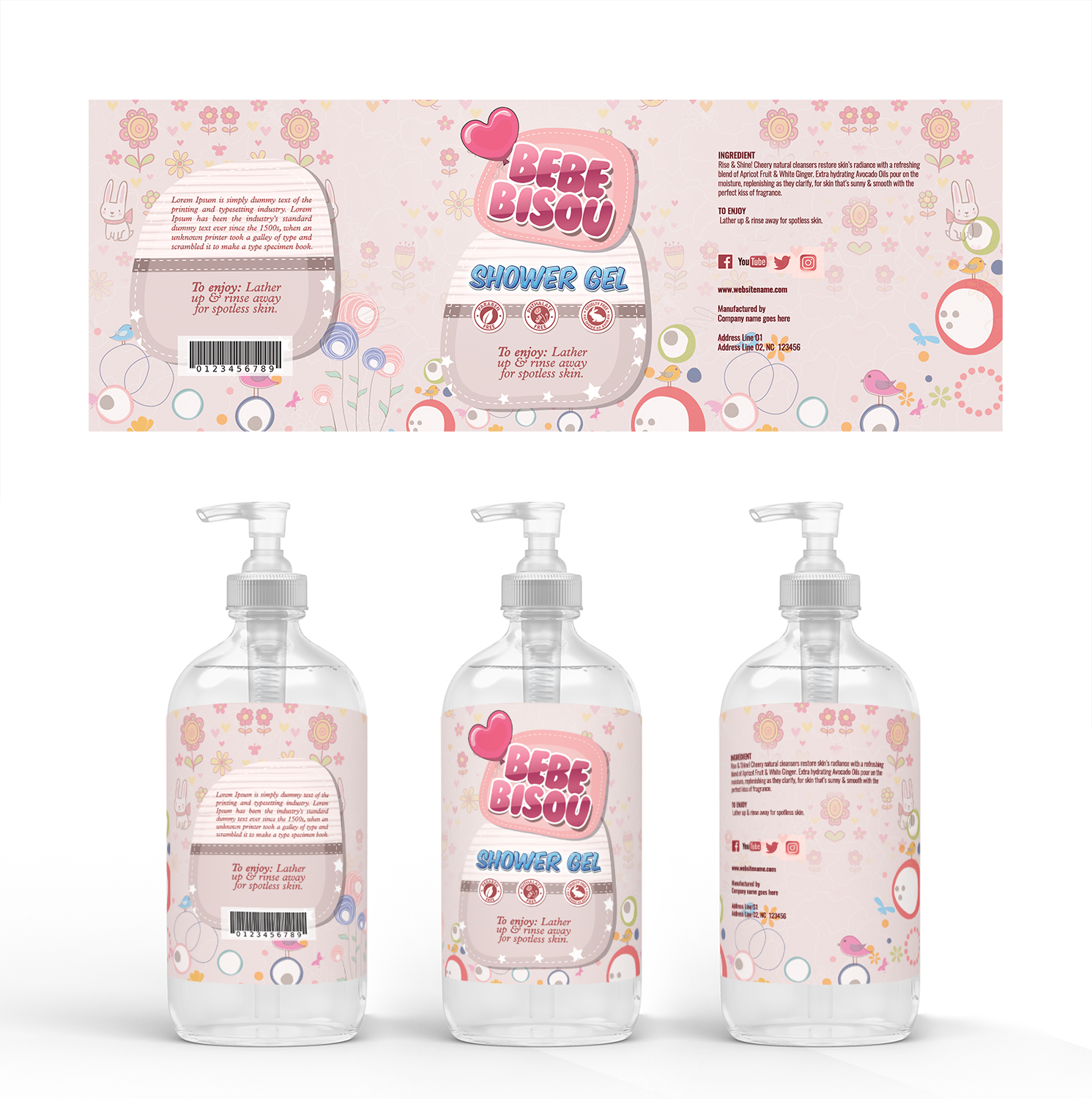 Elegant Playful Label Design For Bebe Bisou For Girls By Sai Designs Design Elegant Playful Label Design For Bebe Bisou For Girls By Sai Designs Design