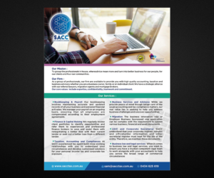 Design de Flyer par Designers Hub pour SACC Services pty ltd | Design : #18724658