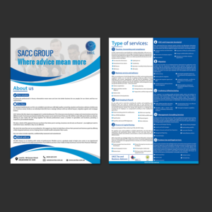 Design de Flyer par aspiremedia pour SACC Services pty ltd | Design : #18725699