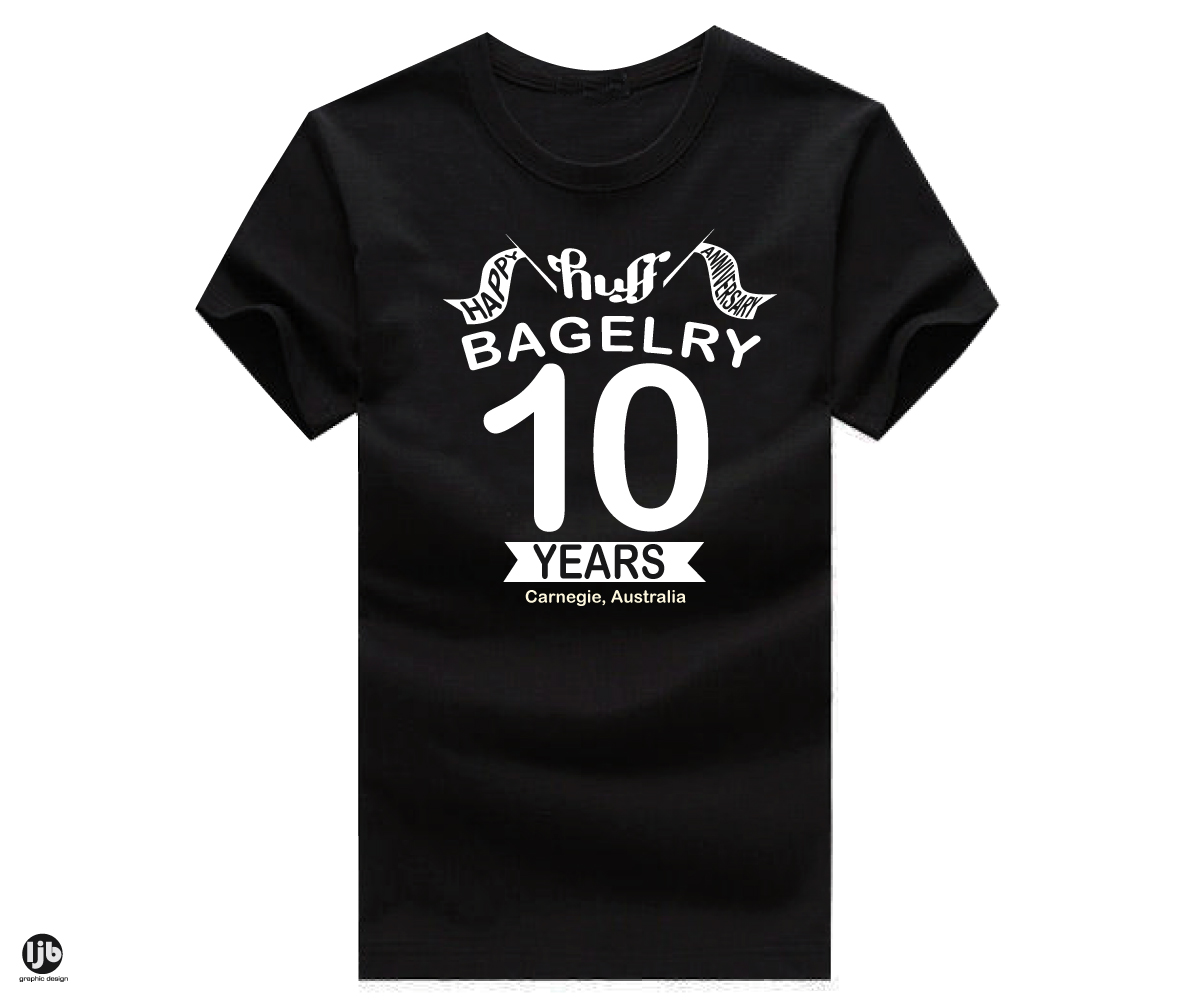 T-shirt Design by lisa for huff bagelry | Design #18754427