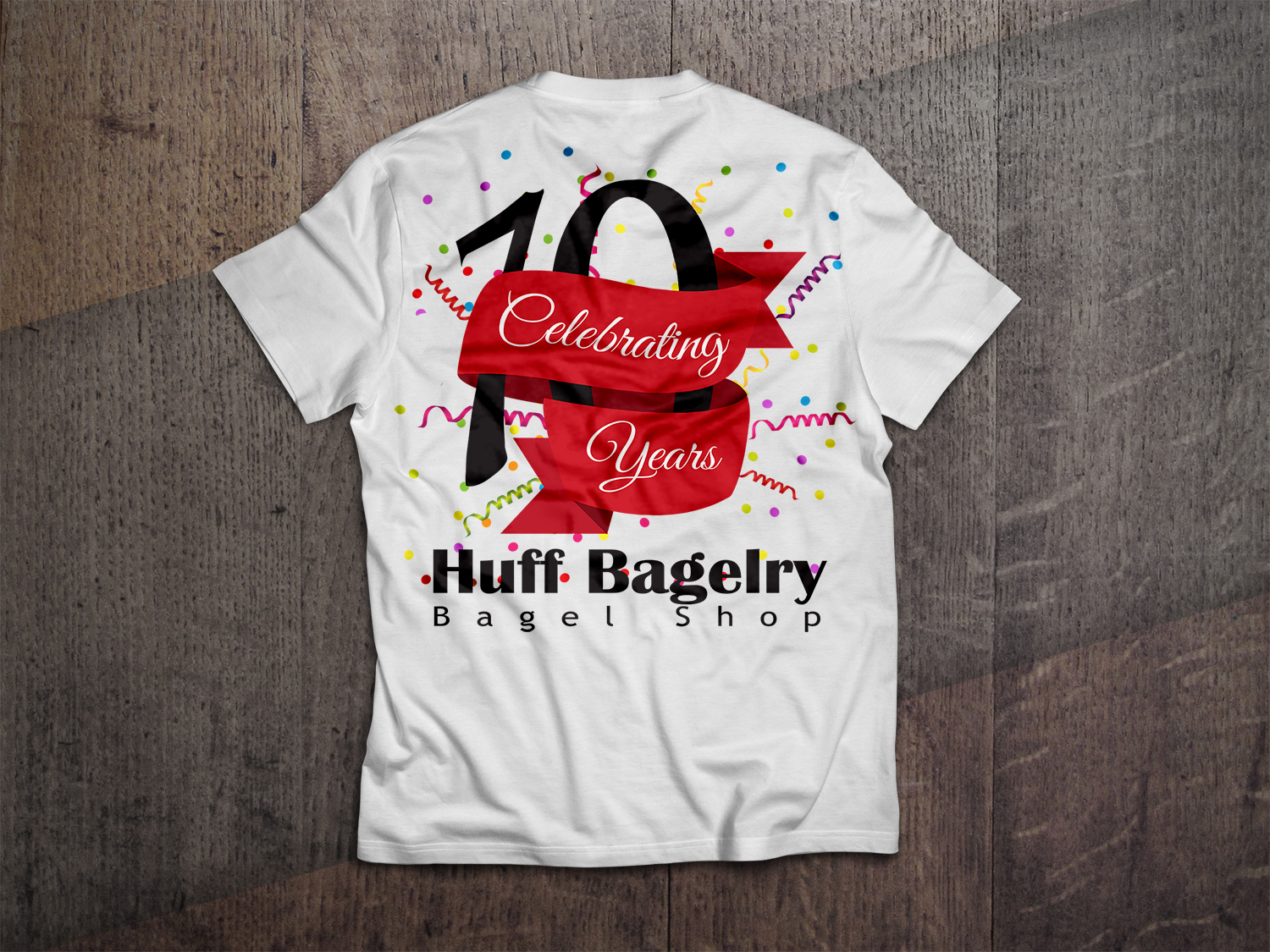 T-shirt Design by dhadaj for huff bagelry | Design #18765902