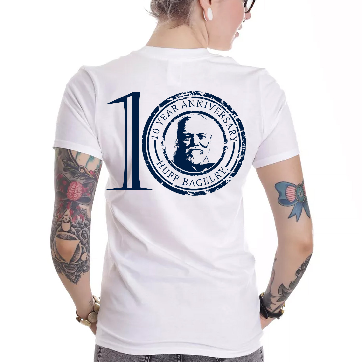 T-shirt Design by creative gravity for huff bagelry | Design #18756154
