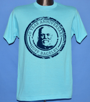 Huff Bagelry Bagel Shop Tribute Tee | Diseño de Camiseta por creative gravity