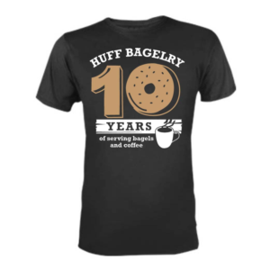 T-shirt Design by 75-R-P-Z for huff bagelry | Design: #18697830