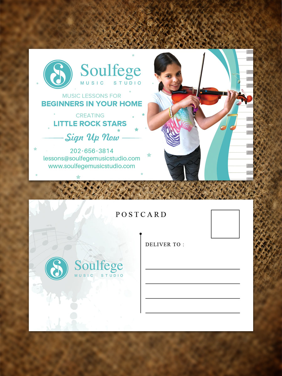 Visitenkarten-Design von Sandaruwan für Soulfege Music Studio LLC | Design #19415091