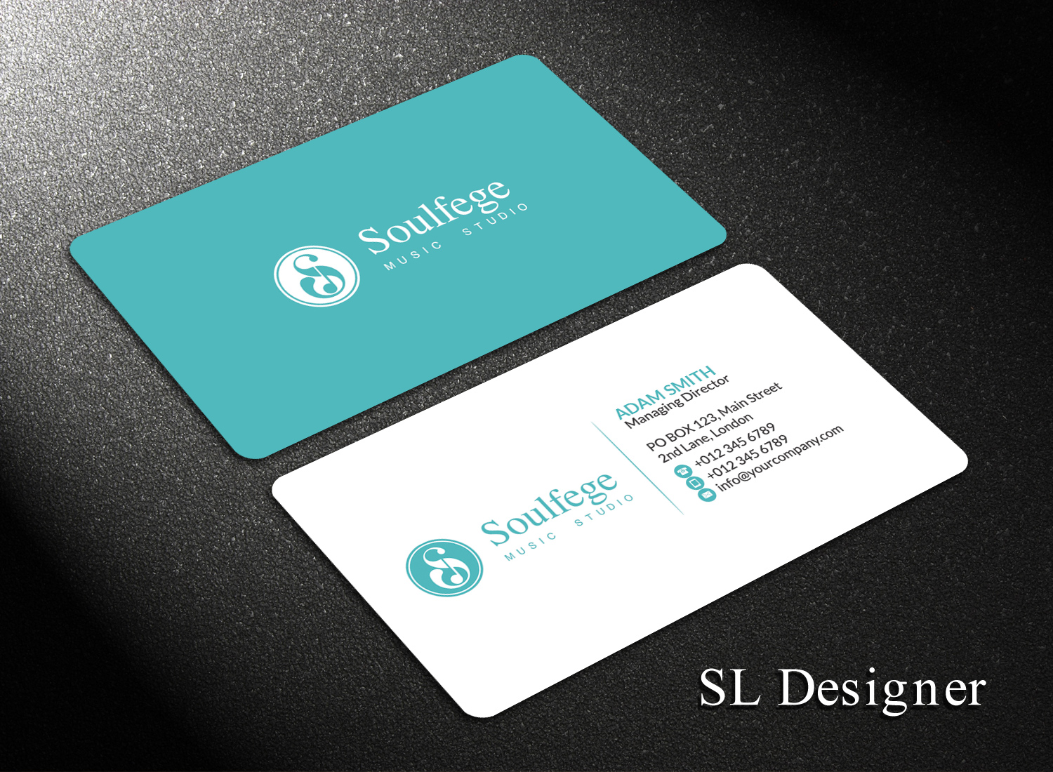 Diseño de Tarjeta de Presentación por SL Designer para Soulfege Music Studio LLC | Diseño #19099583