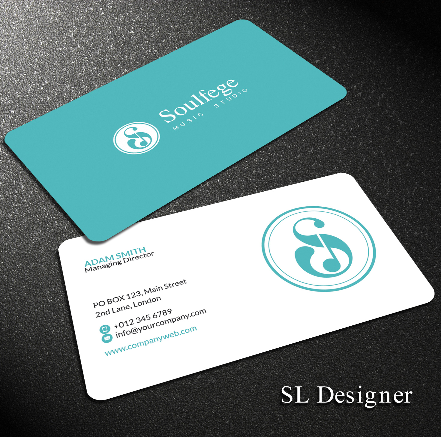 Diseño de Tarjeta de Presentación por SL Designer para Soulfege Music Studio LLC | Diseño #19099586