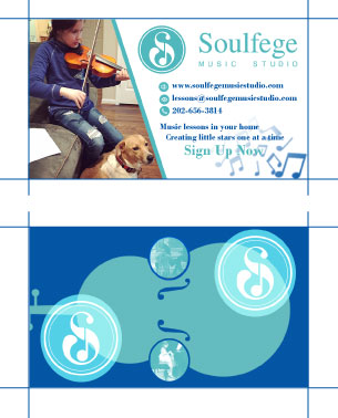 Business Card Design by Danon Alston for Soulfege Music Studio LLC | Design #19152071