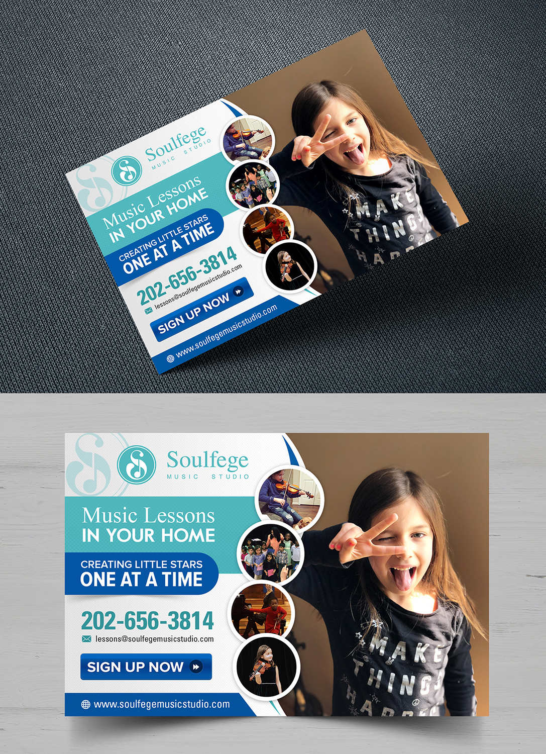 Business Card Design by SAI DESIGNS for Soulfege Music Studio LLC | Design #19159267