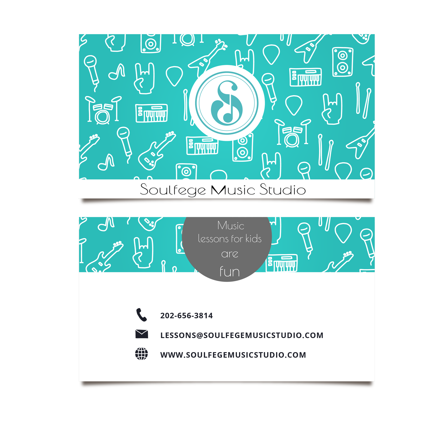 Business Card Design by Saif Ullah Khan for Soulfege Music Studio LLC | Design #19119689