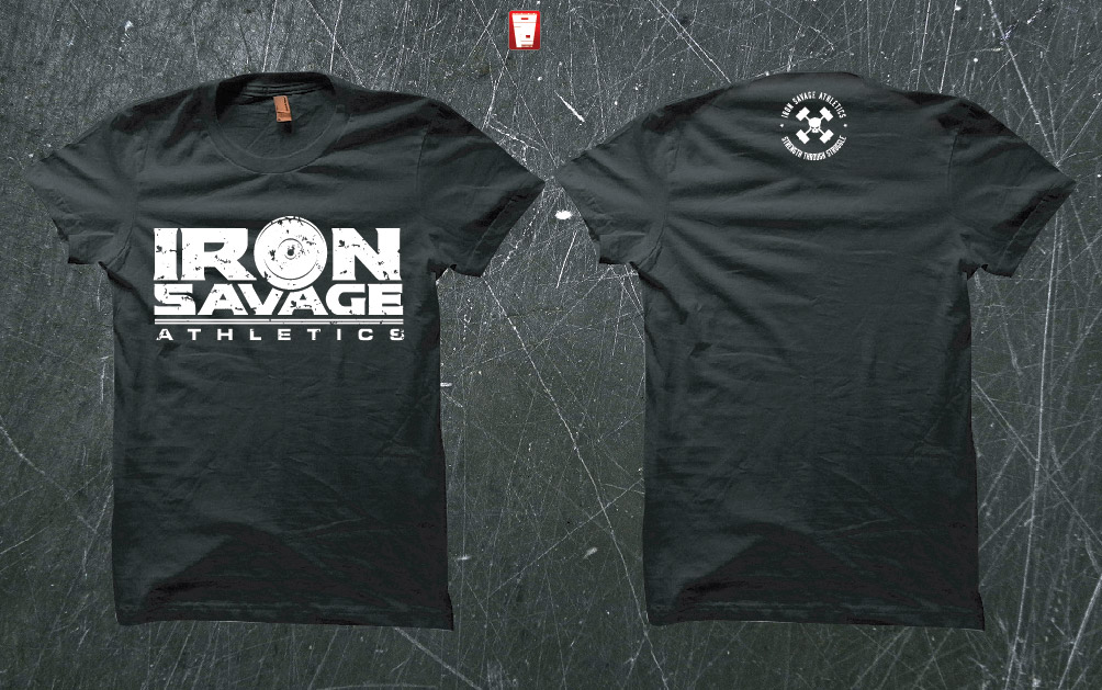 T-shirt Design by Taho Design for Iron Savage Athletics | Design #18773310
