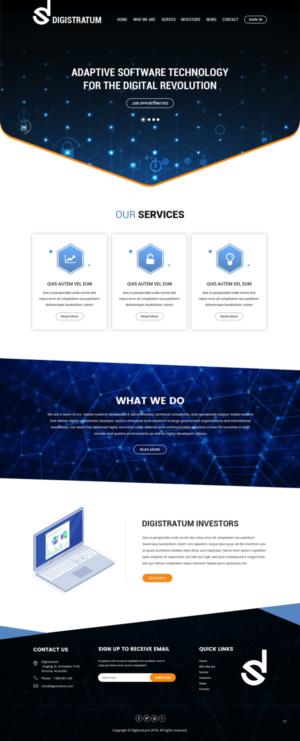 Web Design by pb for DigiStratum LLC | Design: #18685380