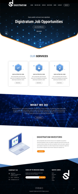 Web Design by pb for DigiStratum LLC | Design: #18685382