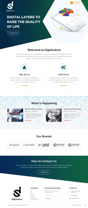 Web Design by pb for DigiStratum LLC | Design: #18685384