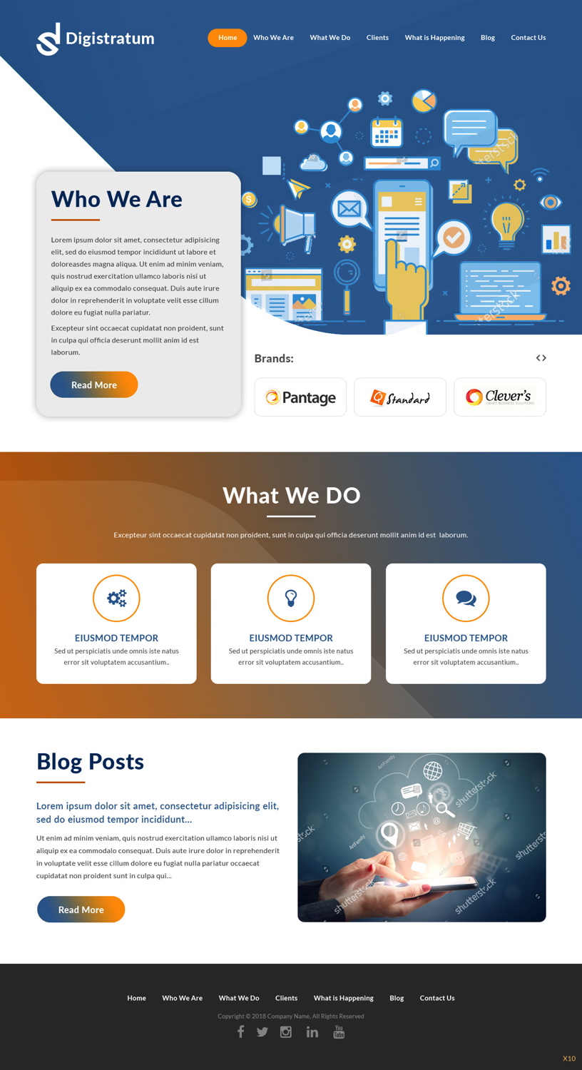 Web Design by pb for DigiStratum LLC | Design #18685388
