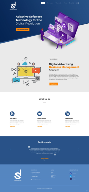 Web Design by pb for DigiStratum LLC | Design: #18685390